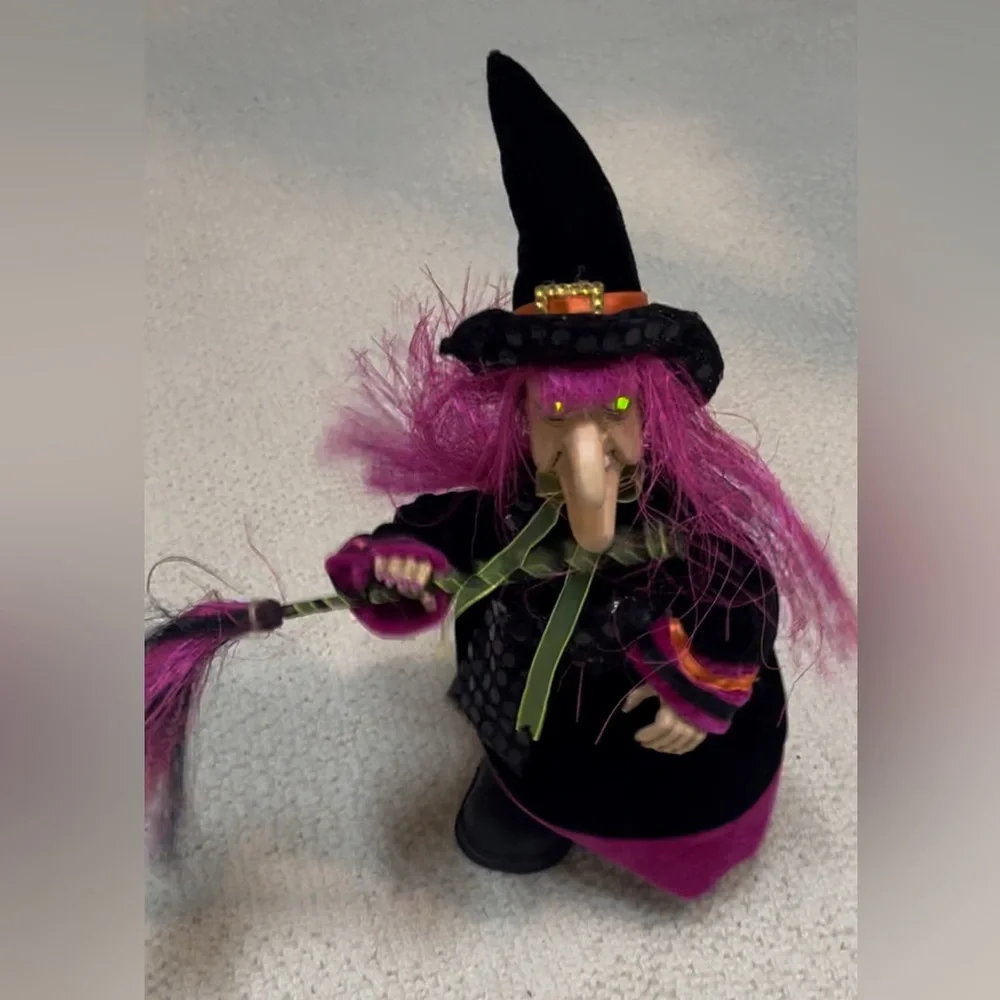 Vintage Animated Witch Halloween decor